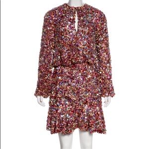 Alexis Tamera Long Sleeve Sequin Dress
